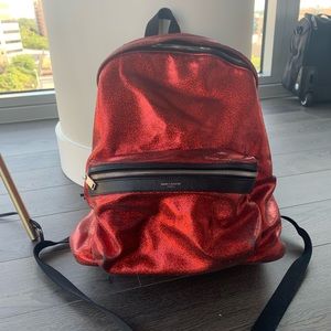 Saint Laurent Backpack Red